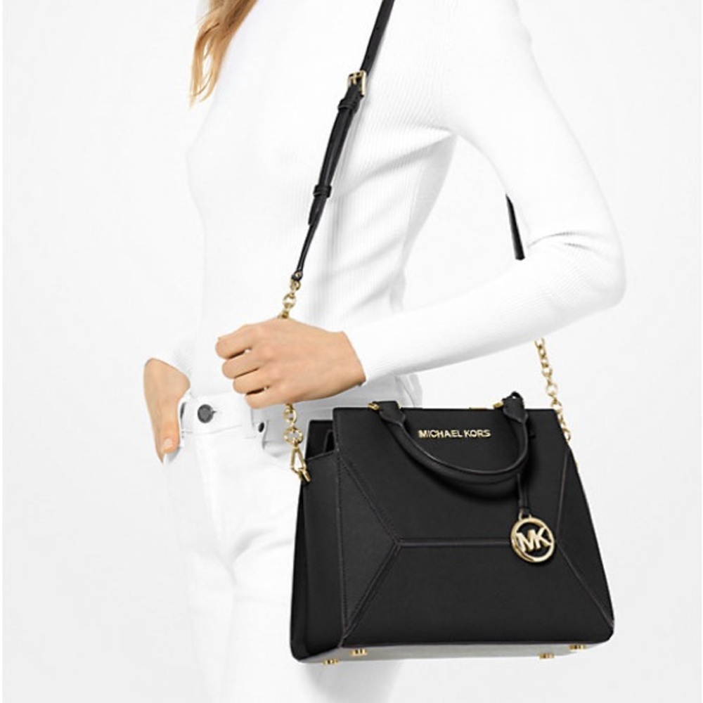 Michael Kors Prism Large Saffiano Leather Satchel